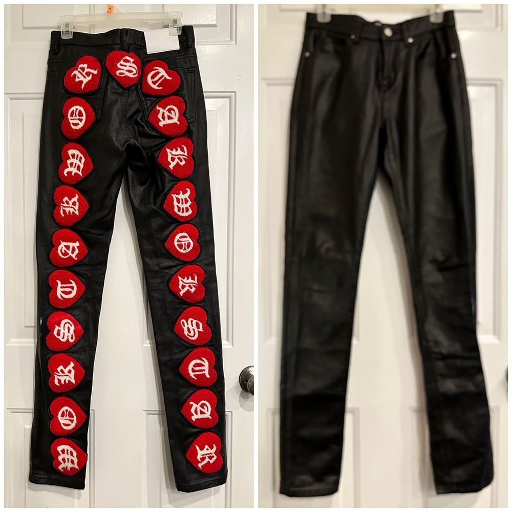 Wokstar Official Size 28 Chenille Patch Coated Denim